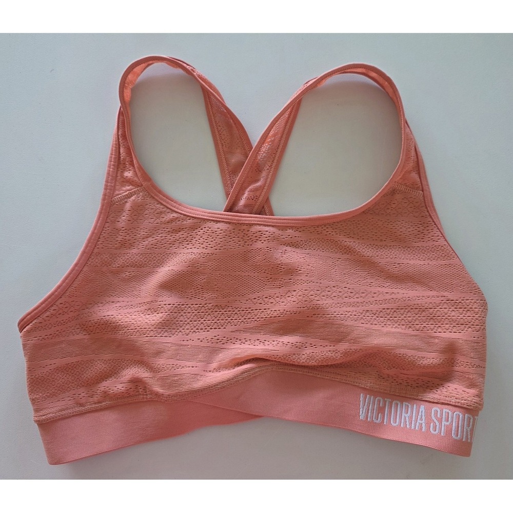 Victoria Sport the player cross back racer back sports bra women's size large